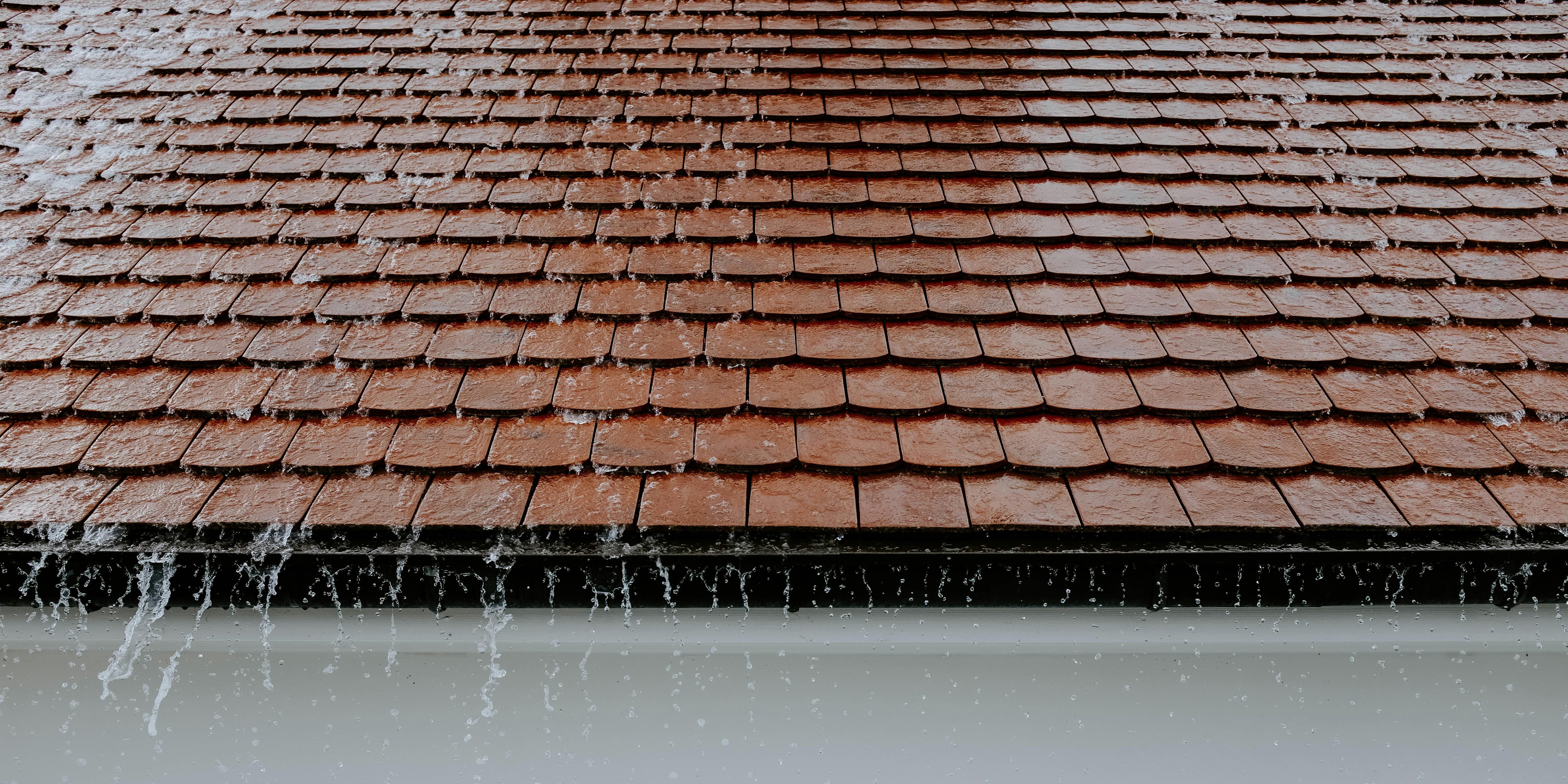 A natural slate roof on a high-end home, showcasing its longevity and premium aesthetic.